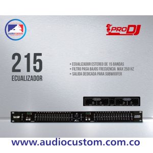 215 Ecualizador Grafico 15 Bandas Prodj