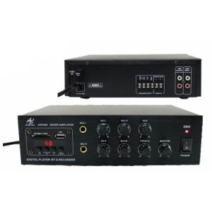 ASPX060 Amplificador de Linea Sonido Ambiental 60W con Reproductor BT-USB-SD y Grabación American Sound