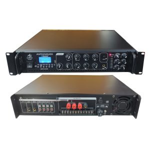ASPX350UZD Amplificador de Linea Sonido Ambiental 350W con USB y Bluetooth American Sound