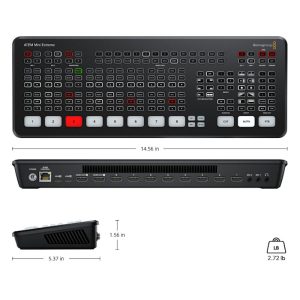 ATEM MINI EXTREME Design Swiche Multicámara 8 Canales Con Grabación USB en Directo BLACKMAGIC.