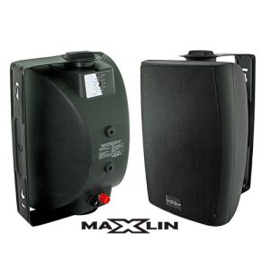 BAF5PMX1255TN Parlante Pasivo Ambiental 5" - Transformador 30W - Negro - Maxlin.