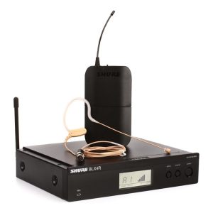 BLX14R/MX53 Sistema Inalámbrico de montaje en Rack, con micrófono de diadema MX53 - Shure.
