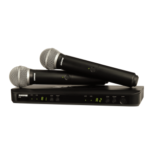 BLX288/PG58 Micrófono Inalámbrico doble Mano Shure