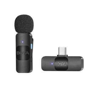 BY-V10 Micrófono Inalámbrico de Solapa para Celulares Conector USB-C BOYA.