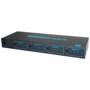 CC-8544 Matriz HDMI 4X4 3D 4K 60Hz HDCP1.4, con Adaptador - TechMan.