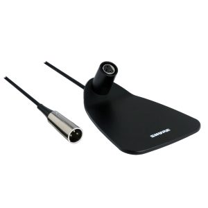 CVD-B Base de Mesa para Micrófonos CVG12 y CVG18 Color Negro, Incluye cable con conector XLR Shure.