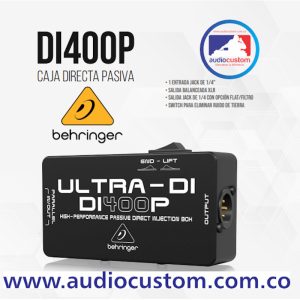 DI-400P Caja Directa Pasiva de Alto Rendimiento - Behringer.