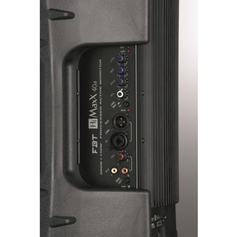 HI MAXX 40A Cabina Activa BI-Amplificada 12" + 1" 1300W 133 dB con DSP FBT - Imagen 3