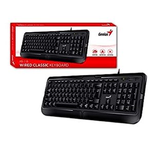 KB-116 Teclado Alfanumerico Negro Conexión USB Genius