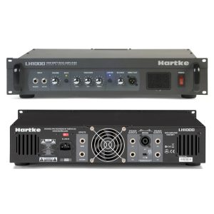 LH1000 Cabezote de Bajo Ligero de 1000W con Preamplificador de Válvulas 12AX7 Hartke.