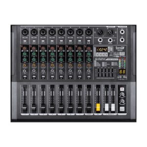 MD8S Mixer Análogo (8 Mic / TRS) USB – Bluetooth ProDj.