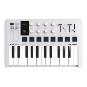 MiniLab 3 WH Controlador MIDI 25 Teclas Blanco 231501 Arturia