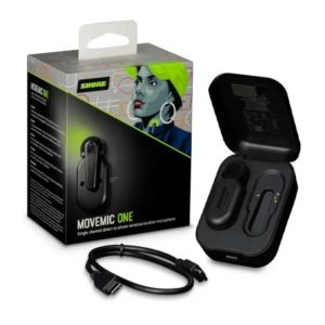 MV-ONE MoveMic Micrófono Inalámbrico de Solapa para Creadores de Contenido Shure.