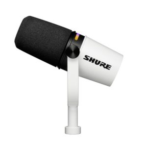MV7+-W Micrófono Dinámico Unidireccional XLR / USB-C para Podcast color Blanco SHURE.