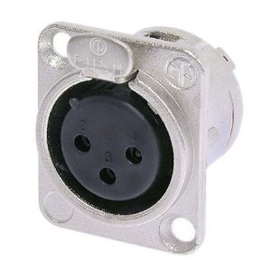 NC3FD-L-1 Jack XLR Chasis Metálico Neutrik