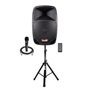 PB15E-MP3-SYS Cabina Activa 15" 120W RMS (300W MAX) USB -SD - BT - FM - ProDj.