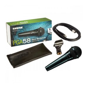 PGA58-XLR Micrófono Vocal Dinámico Cardioide Con Cable XLR-XLR 4.5 Mts - Shure.