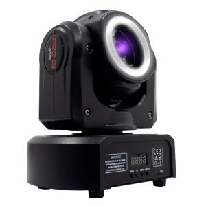 PL40-HB Cabeza Móvil 1 led 60W RGBW con Aro de 12 led smd 5050 RGB ProDj.