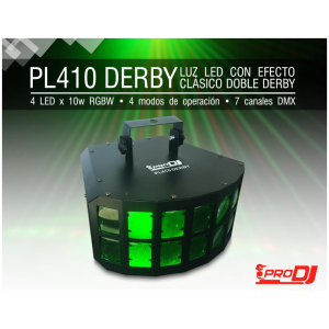 PL410 DERBY Luz Led de Efecto 4 Led X10W RGBW 30W PRODJ