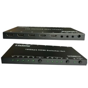 PS-363A Swiche HDMI 4X1 Automatico UHD 4K@60Hz (HDR) SolidView.