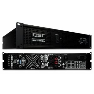 RMX850a Amplificador de 2 canales, 200 watts/canal a 8Ω, 300 watts/canal a 4Ω, 430 watts/canal a 2Ω QSC
