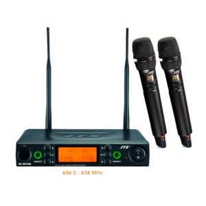 RU-8012DB/RU-850LTH Micrófonos Inalámbricos Doble Mano Multifrecuencias Antena Diversity Serie RU JTS.