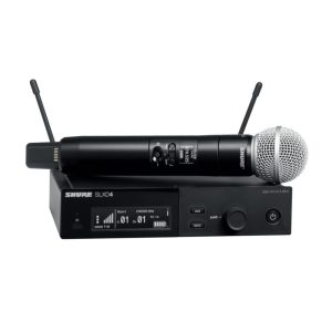 SLXD24/SM58 Micrófono UHF Inalámbrico (Digital - SLXD4) de Mano (SLXD2) con Capsula SM58 - Shure.