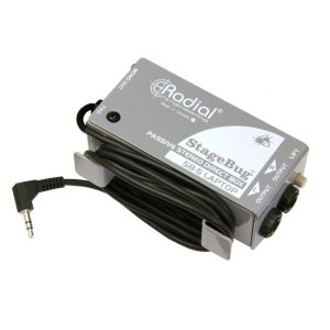 STAGEBUG SB-5 Caja directa estéreo pasiva para portátiles y dispositivos móviles Radial