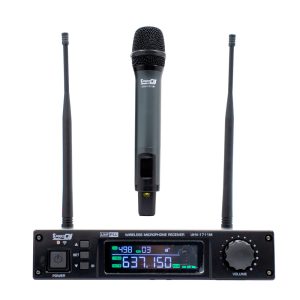 UHV-1711M Micrófono UHF Inalámbricos de Mano de Frecuencia Variable con Estuche ProDj.