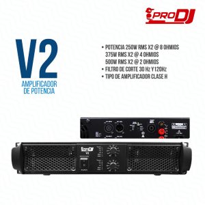 V2 Amplificador de Audio 1000W PRODJ