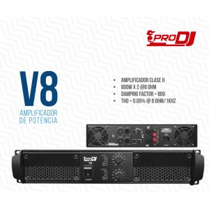 V8 Amplificador de Audio 3200W - ProDj.