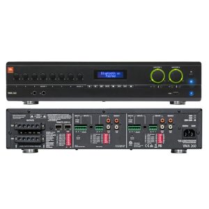 VMA1240 Amplificador de Sonido 240W 1CH con función de baja impedancia (4 Ω, 8 Ω) y salida de 70 V y 100 V de Alta Impedancia JBL