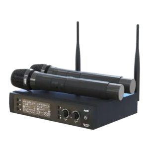 WP-300 DUAL Micrófono Inalámbrico DOBLE Mano UHF Multifrecuencias AKG.