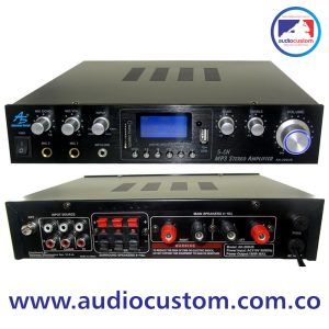 AK-200UB Amplificador Estereo 180W, BT-USB-SD-FM Carpeta American Sound