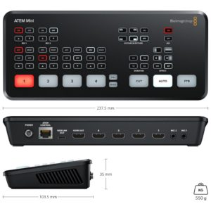 Atem mini Blackmagic Design Swiche multicamara