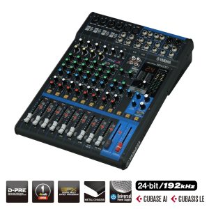 MG12XU Mixer Análogo 12 Canales 6 Mic /12 Líneas (6 mono + 3 estéreo) / 1 bus estéreo / 1 AUX (incluido FX) Yamaha.
