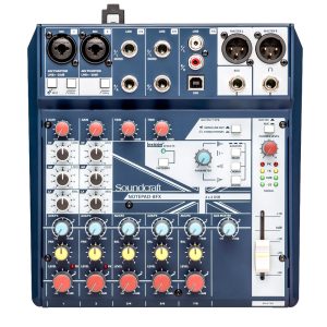 NOTEPAD-8FX Mixer Análogo 2MIC + 2ST + USB + FX Soundcraft.