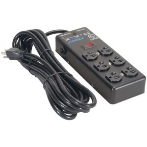 SS-6B Multitoma 6 Salidas – Metálica – 15Amp y cable 4.5mts 3X14 AGW – Furman.