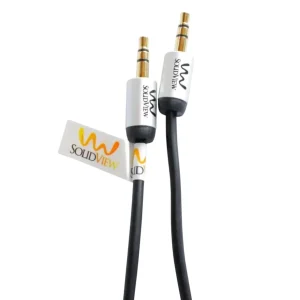 CB-546 Cable de Audio Estéreo 3.5 mm a 3.5 mm - 1.80 Metros - SOLIDVIEW.
