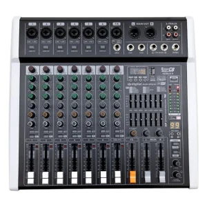 AD8UX-ll Mixer Profesional - 8 canales - Con efectos, USB y Bluetooth ProDj.