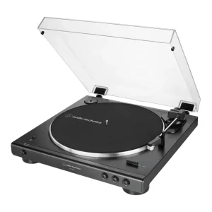 AT-LP60XBT Tornamesa con Bluetooth - Accionamiento por Correa totalmente Automático NEGRO - AudioTechnica.