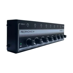 HA800 Amplificador estéreo de audífonos ultra compacto de 8 canales Prophonic.