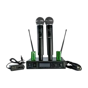 UHF-301 Micrófono Inalámbrico Doble Mano - Audio Sound.