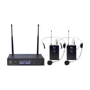 UHF-301 HEAD2 Micrófono Inalámbrico Doble Diadema - Audio Sound.